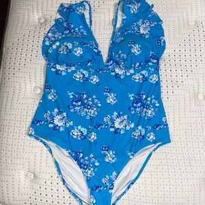 Floral one piece swimsuit